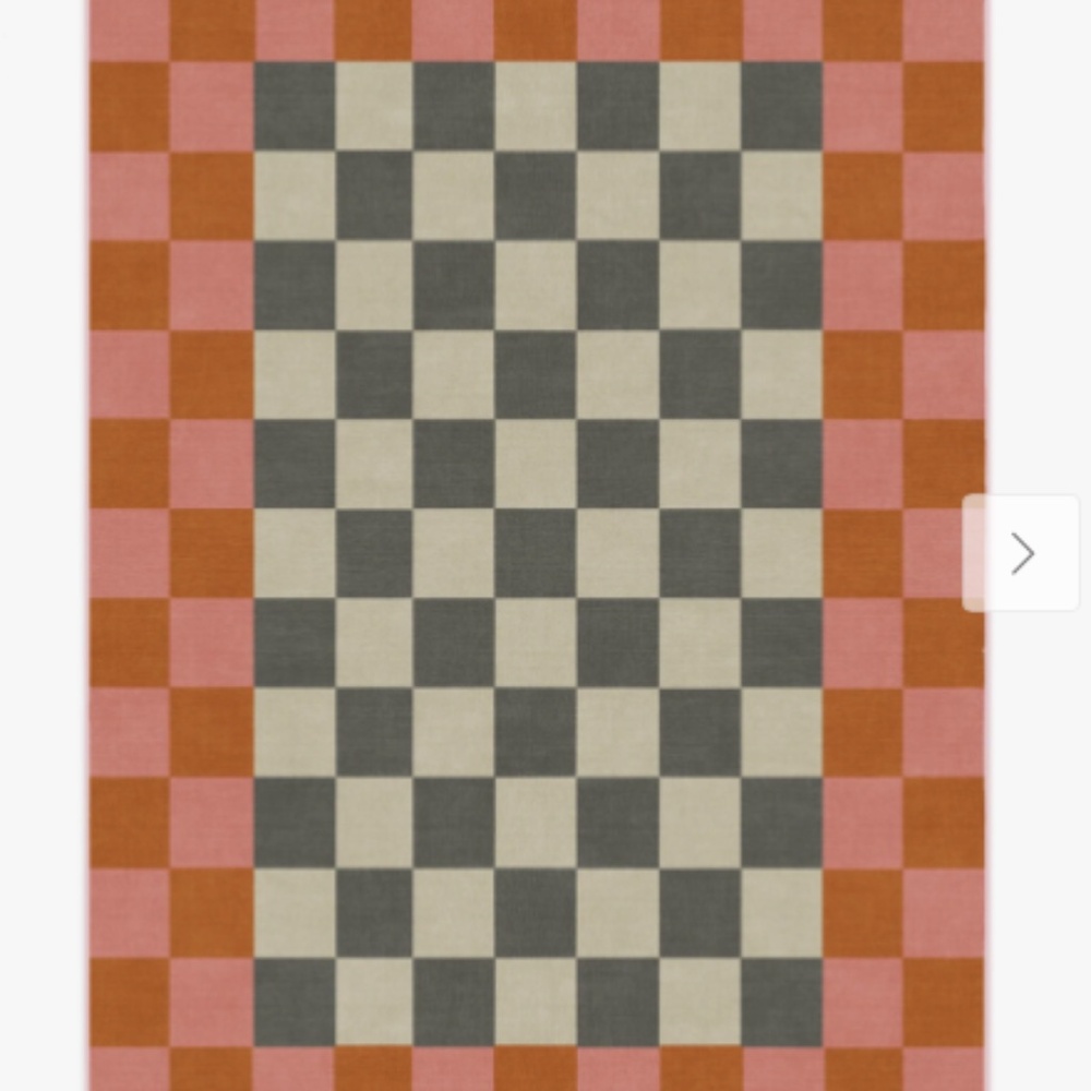 Jonathan Adler checkerboard Ruggable Runner, 2.5 x 7, NWT